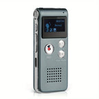 Compact Voice-Activated Digital Voice Recorder - WAV Audio Recording with Built-In Memory and Balanced Playback