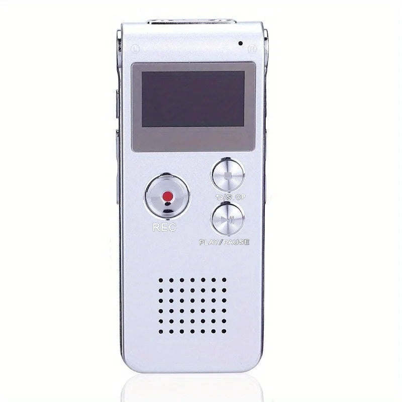 Compact Voice-Activated Digital Voice Recorder - WAV Audio Recording with Built-In Memory and Balanced Playback