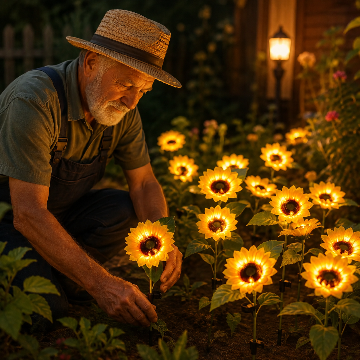 Solar Sunflower Garden Stake Lights – Outdoor LED Decorative Lights for Garden, Patio & Pathway