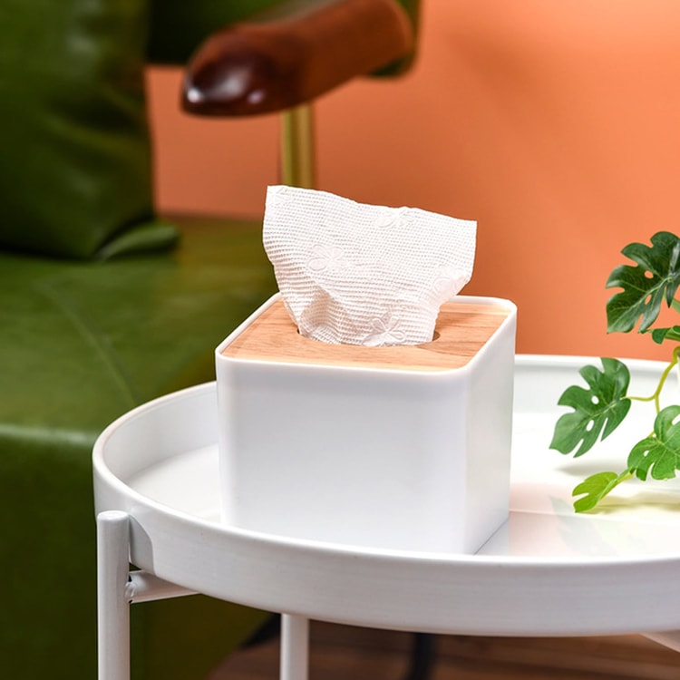 Modern Covered Square Tissue Box – Minimalist Tissue Holder for Home, Office & Living Room