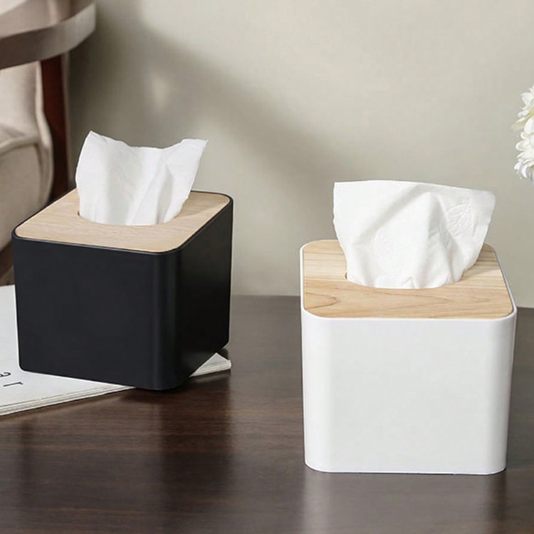 Modern Covered Square Tissue Box – Minimalist Tissue Holder for Home, Office & Living Room