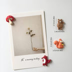 Cute Fox & Hedgehog Refrigerator Magnets – Resin Decorative Magnets for Home & Office (8 Pack)