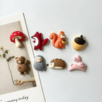 Cute Fox & Hedgehog Refrigerator Magnets – Resin Decorative Magnets for Home & Office (8 Pack)