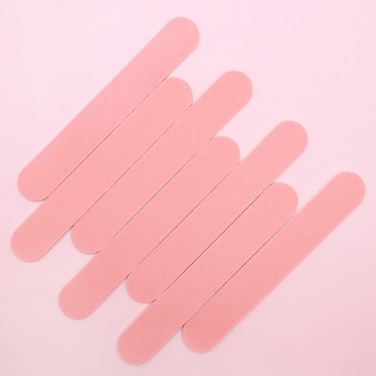 Pink Wooden Nail Files – 8.5 cm Manicure & Pedicure Nail Care Tool (100 Pack)