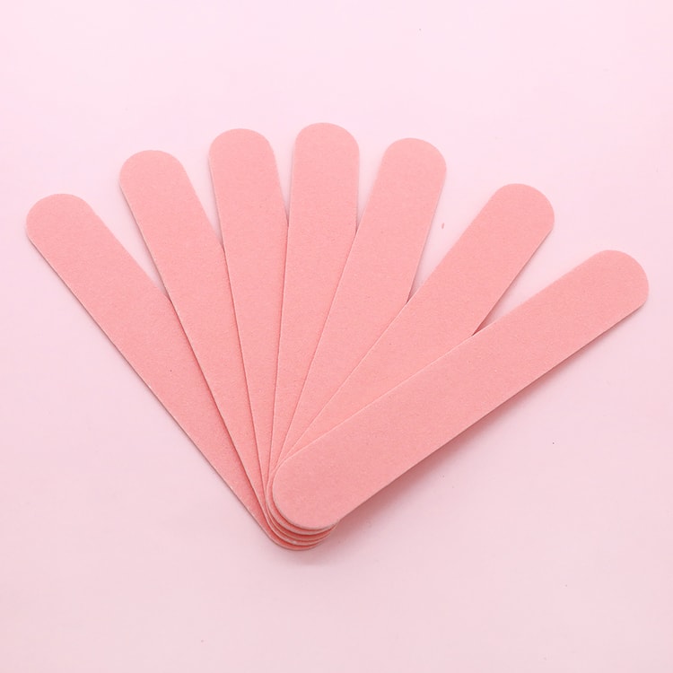 Pink Wooden Nail Files – 8.5 cm Manicure & Pedicure Nail Care Tool (100 Pack)