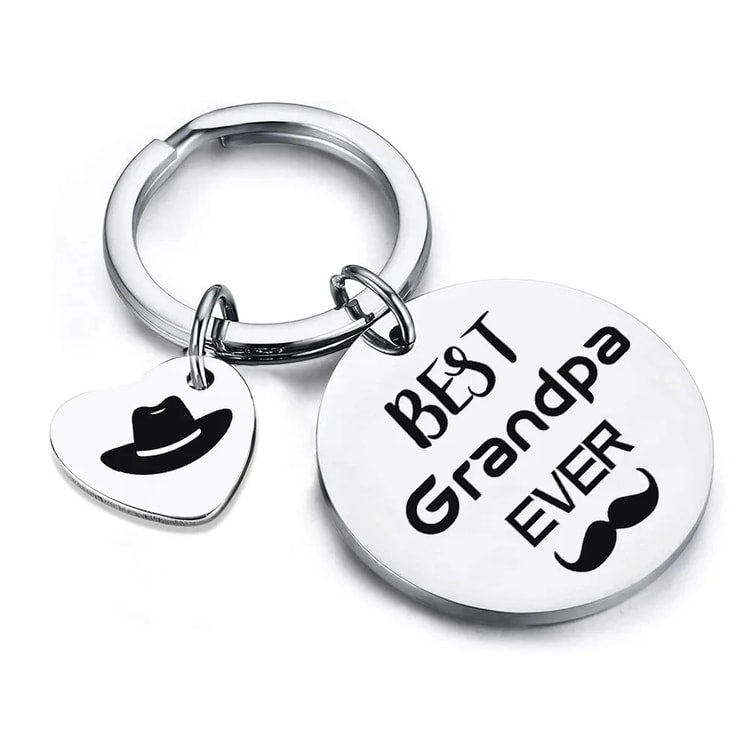 Grandpa Keychain Pendant – Decorative Gift Keychain for Father's Day, Birthdays & Special Occasions
