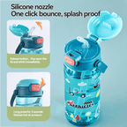 Kids Straw Water Bottle with Handle – Reusable Plastic Drinking Cup for Outdoor & Everyday Use