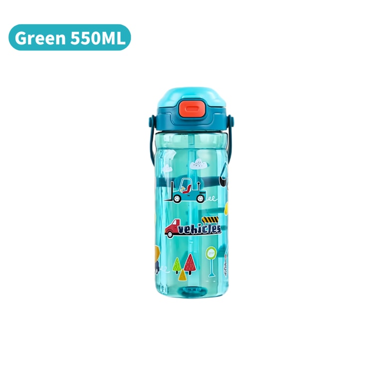 Kids Straw Water Bottle with Handle – Reusable Plastic Drinking Cup for Outdoor & Everyday Use