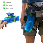 Foldable Reusable Water Bottle – Flexible Travel Bottle for Camping & Outdoor Activities