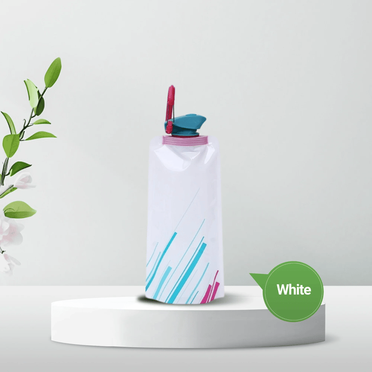 Foldable Reusable Water Bottle – Flexible Travel Bottle for Camping & Outdoor Activities