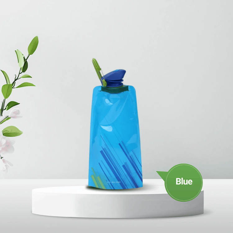 Foldable Reusable Water Bottle – Flexible Travel Bottle for Camping & Outdoor Activities