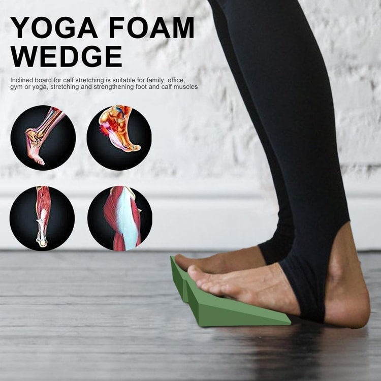 EVA Foam Yoga Wedge Block – Slant Board for Stretching, Yoga, Pilates & Exercise
