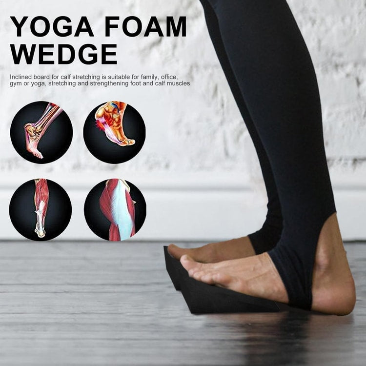 EVA Foam Yoga Wedge Block – Slant Board for Stretching, Yoga, Pilates & Exercise