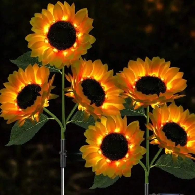 Solar Sunflower Garden Stake Lights – Outdoor LED Decorative Lights for Garden, Patio & Pathway