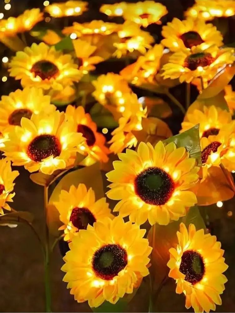 Solar Sunflower Garden Stake Lights – Outdoor LED Decorative Lights for Garden, Patio & Pathway