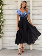Elegant Chiffon Evening Dress for Women - Flowing Silhouette Formal Party Dress